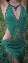 Load image into Gallery viewer, Crochet Dress with Fringe