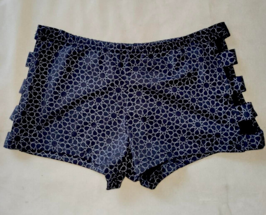 NWT Gia Mia Zebra Print Booty Shorts Ladies Small Adult Size G151